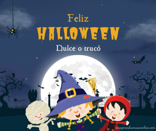 Feliz Halloween dulce o truco